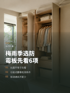 梅雨季买衣柜板材，抗菌防霉功能怎么看