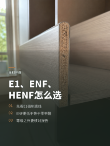 板材甲醛等级怎么选：E1、ENF和HENF有何区别