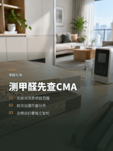 测甲醛别找治理公司：CMA机构怎么选