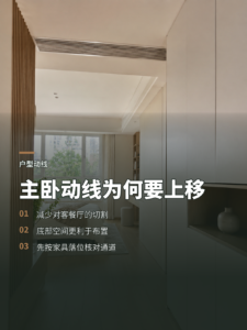 主卧动线往上移，底部空间为何更完整