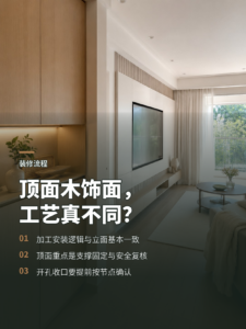 顶面木饰面和立面做法，真有区别吗？