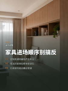 家具进场别搞反：装修收尾顺序决定谁先吃灰