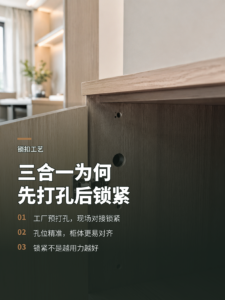 三合一柜体为什么要先打孔再现场锁紧