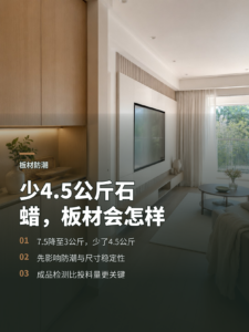 刨花板每立方少用4.5公斤石蜡，会发生什么
