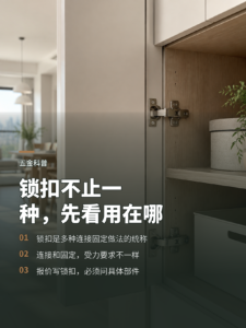 全屋定制里的锁扣，为什么不止一种五金