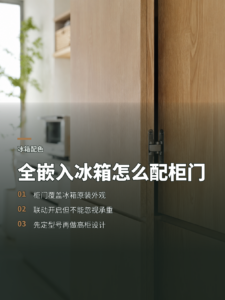 全嵌入式冰箱如何化解柜门配色难题