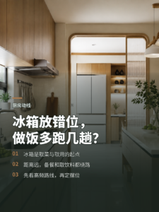 冰箱离厨房太远，为什么每天做饭都更累？