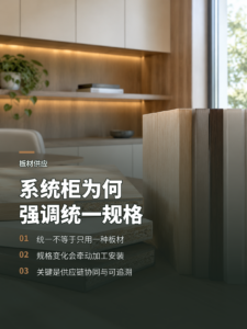 系统柜板材为何开始强调统一供应规格