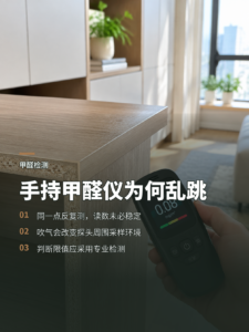 同一点反复测，手持甲醛仪为何读数乱跳