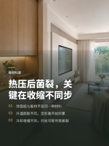 为什么热压后会出现菌裂？关键在收缩不同步
