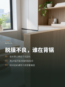 板材脱膜不好，含水率和基材pH值会背锅吗