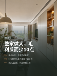 整家订单做大后，毛利率为何可能少10个点