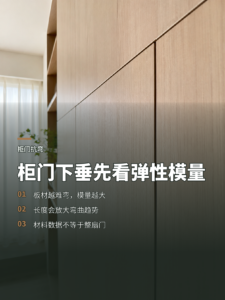 一门到顶柜门会下垂？先看弹性模量