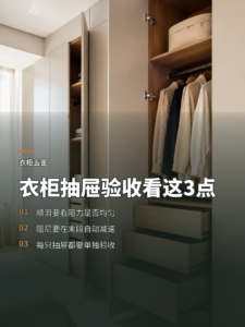 验收衣柜抽屉，顺滑和阻尼要这样检查