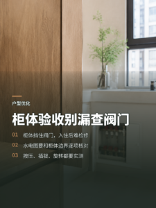 展厅验收别只看柜门还要查水电阀门
