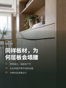 同样工艺，为什么设计不当仍会让柜板塌腰