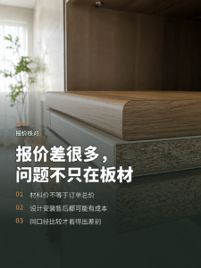 全屋定制报价为何差很多别只盯着板材价