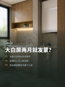 大白屏两个月就发蒙？前置过滤可减轻泥沙负担