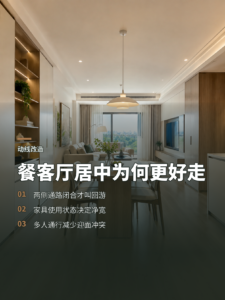 餐客厅放在中间，为什么反而能走出回游动线