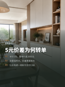 每平方米只贵5元，为何别墅柜体订单仍被转单