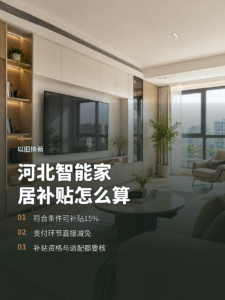 河北智能家居以旧换新，15%补贴怎么算