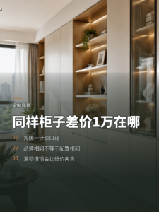 同样一屋柜子，2万元和3万元到底差在哪