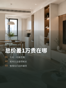 全屋定制比价别只看总价先拆清贵在哪里