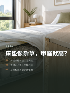 床垫拆开像“杂草”，就代表甲醛高吗？