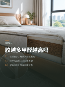 椰棕床垫胶水越多，甲醛就一定越高吗