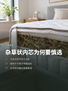拆开床垫看内芯，杂草状材料为何要谨慎