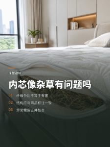 拉开床垫拉链，内芯像“杂草”就一定有问题吗