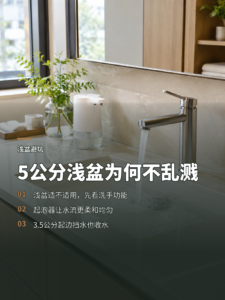 5公分浅水盆，洗手时为什么不一定乱溅