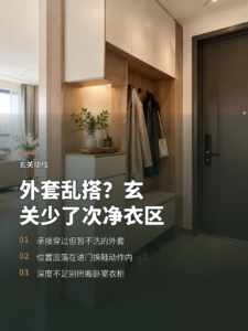 进门外套总上沙发？玄关可能少了次净衣区