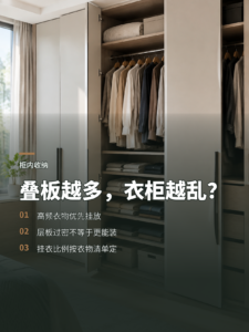衣柜叠板做得多，为什么反而更容易乱