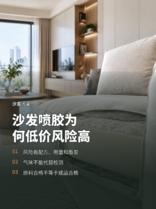 沙发海绵里的喷胶，便宜货为何污染风险更高