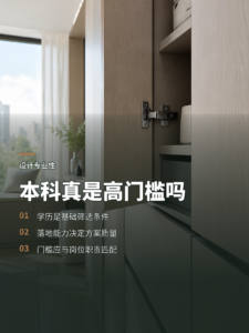 招全屋定制设计师，要求本科真算门槛高吗