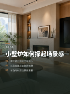 小壁炉为什么能让客厅更有场景感