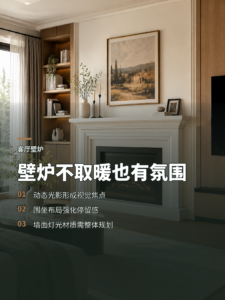 壁炉放在客厅不点火，为什么仍有氛围感