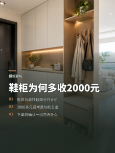 鞋柜板材已含，旋转鞋架为何还要2000多元