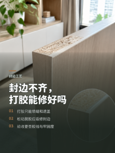封边条不齐，打一圈胶真能遮住吗？