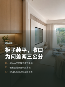 柜子装平了，为何收口还会差两三公分