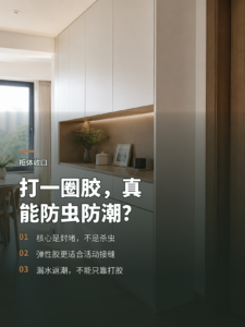 柜体缝隙打一圈胶，真能防虫防潮吗