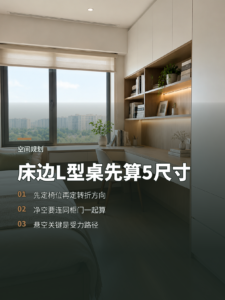 床边塞下L型书桌，先算清这5个尺寸