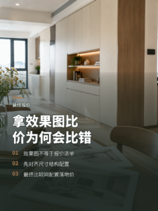 拿着效果图比价，为什么还会比错全屋定制报价