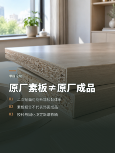 原厂素板再贴饰面，为什么会多一个甲醛释放点
