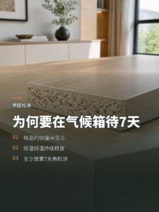 一块50厘米板材，为何要在气候箱里待满7天