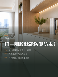 柜体缝隙打一圈胶，真能防潮防虫吗