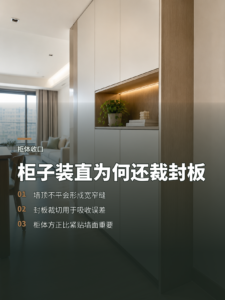 柜子装直了，为何封板还要裁掉两三厘米
