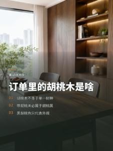 一张订单里的“胡桃木”，可能是好几种木材