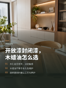 开放漆、封闭漆、木蜡油到底差在哪